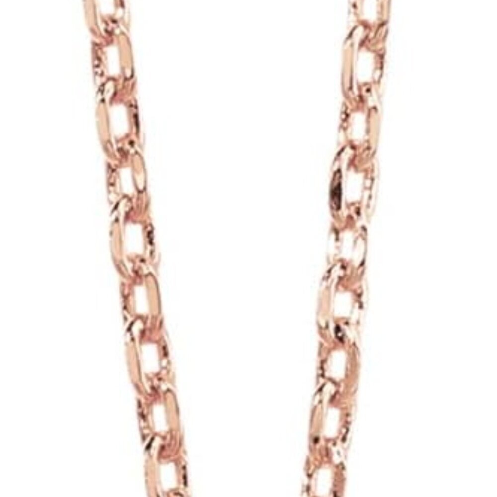14K Gold Plated Cubic Zirconia Pendant Necklace Adjustable Women Jewelry